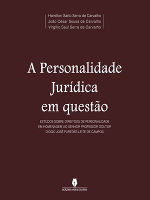 cover image of A PERSONALIDADE JURÍDICA EM QUESTÃO